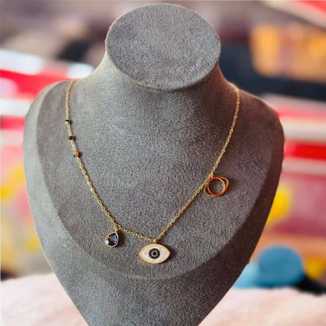 Evil Eye Anti-Tarnish Gold Chain