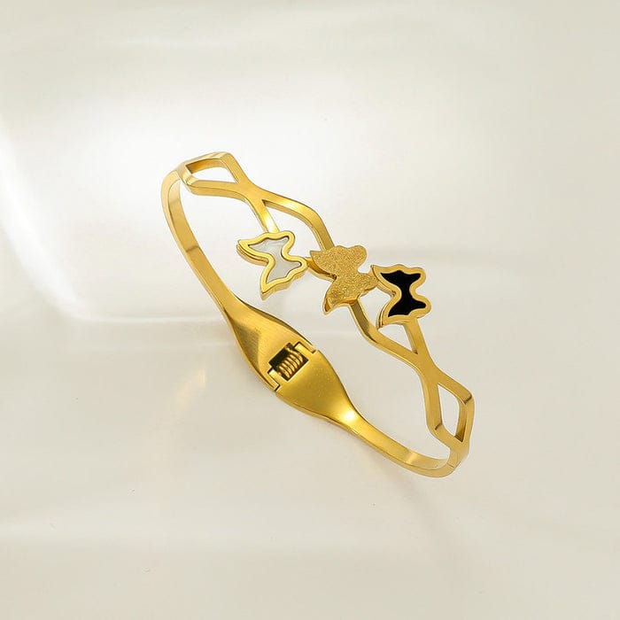 Butterfly Charm Gold Bracelet